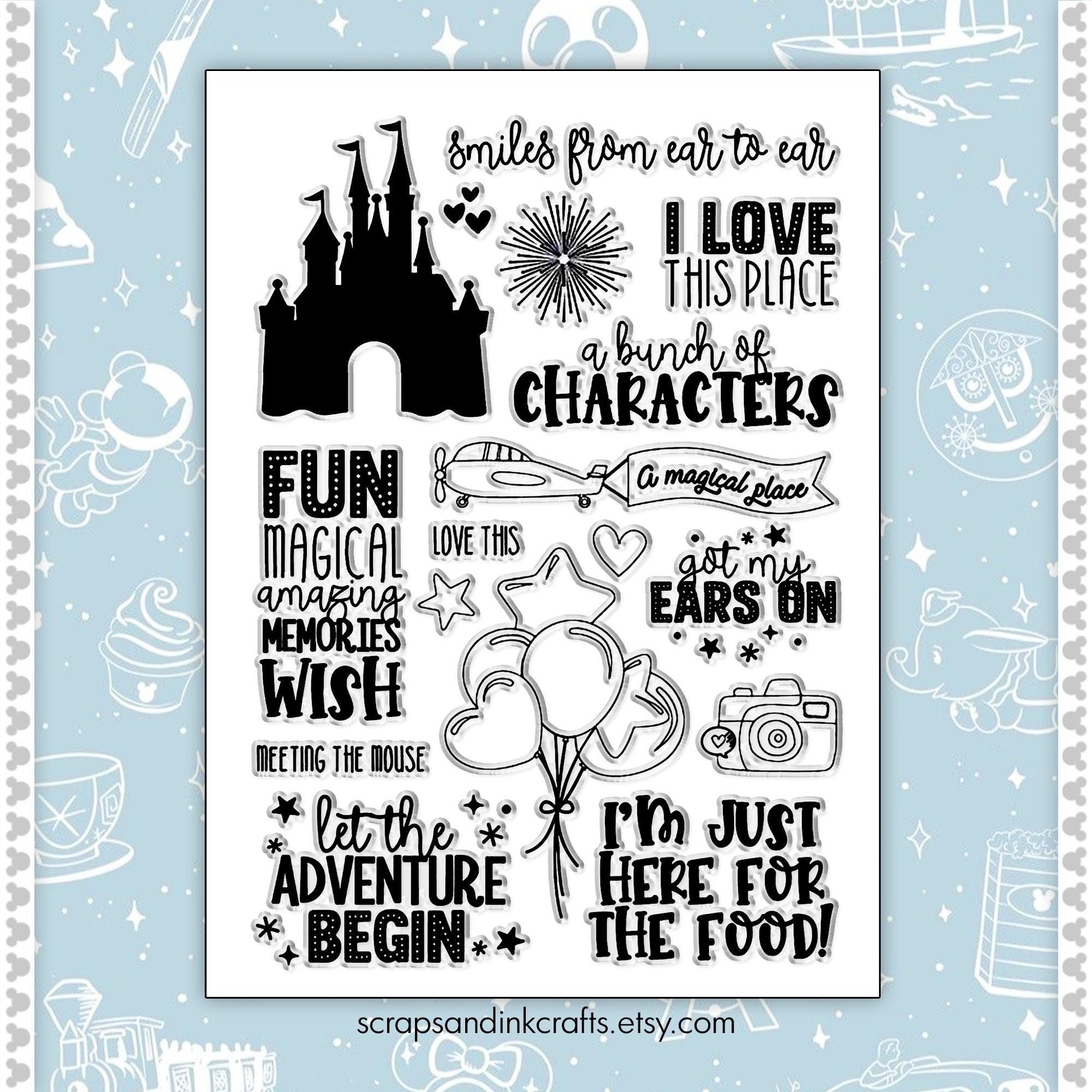 MAGICAL PLACE Clear Cling Mount Stamp Set for Disney-inspired