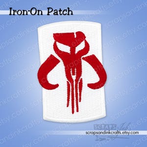 MANDALORIAN SHIELD *Loungefly Officially Licensed Embroidered Iron-On Patch for Crafts, Clothing, Hats, Bags, Home Décor- 70395
