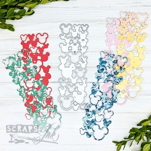 MOUSE BORDER Metal Cutting Die for Papercrafts, Scrapbooks, Cards, Gifts, Tags, Planners, DiY Party & Home Décor- 20603