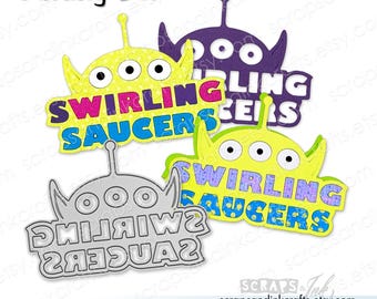 SWIRLING SAUCERS *Exclusive! Metal Cutting Die for Papercrafts, Scrapbooks, Cards, Gifts, Tags, Planners, DiY Party & Home Décor- 20216