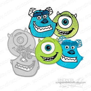 MIKE & SULLEY 20712 Metallstanzschablonen für Papierbasteln, Scrapbooks, Karten, Geschenke, Basteln - 20712