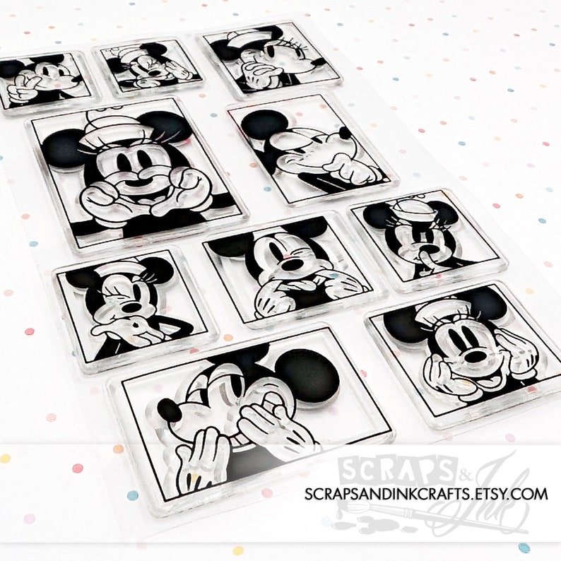 FACE TIME Disney-Inspired Clear Cling Mount Stamp Set for Papercrafts, Gifts, Party & Home Décor 60105 image 2