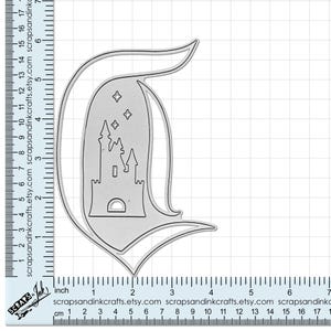 Matriz de corte de metal "D" VINTAGE DISNEYLAND para artesanato em papel, álbuns de recortes, cartões, presentes, diários, festa DIY e decoração para casa - 20932