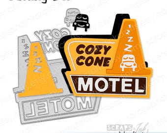 LAYERED COSY CONE Cottage Schild *Exklusiv! Set mit 4 Metallstanzformen für Papierbasteln, Scrapbooks, Karten, Geschenke, Party & Wohnkultur - 21438