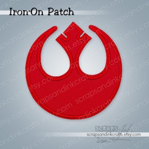 RED REBEL ALLIANCE Embroidered Iron-On Patch for Crafts, Clothing, Jackets, Hats, Bags, & Home Décor- 70288
