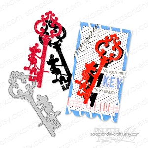 MICKEY KEY Metal Cutting Die for Papercrafts, Scrapbooks, Cards, Gifts, Planners, DiY Party & Home Décor- 20810