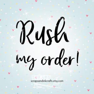 RUSH ORDER Add-On- READ before purchasing!