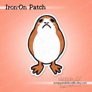 PORG Embroidered Iron-On Patch for Crafts, Hats, Gifts, Clothing, Backpacks, Jackets, Bags, Décor- 70344