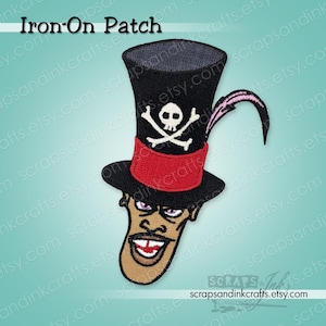 Dr. FACILIER / SHADOW MAN Princess & Frog Loungefly Officially Licensed Embroidered Iron-On Patch for Clothing, Hats, Bags, Décor- 70408
