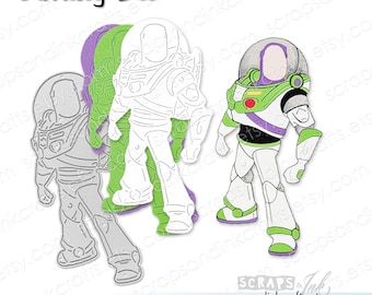 SPACE RANGER BUZZ Toy Metal Cutting Die for Papercrafts, Scrapbooks, Cards, Gifts, Journals, Gifts, Tags, Party & Home Décor- 20834