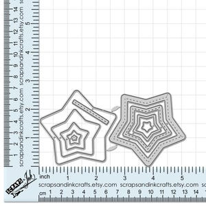 Ensemble de 10 matrices de découpe en métal STAR SHAKER pour travaux manuels, albums de scrapbooking, cartes, cadeaux, journaux intimes, décoration de fête et de bricolage - 20819