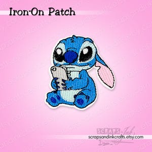 STITCH With CELLPHONE Embroidered Iron-On Patch for Crafts, Hats, Gifts, Clothing, Backpacks, Jackets, Bags, Home Décor- 70291