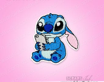 STITCH With CELLPHONE Embroidered Iron-On Patch for Crafts, Hats, Gifts, Clothing, Backpacks, Jackets, Bags, Home Décor- 70291