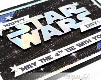 STAR WARS Title Inspired Metal Cutting Die for Papercrafts