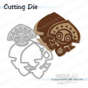 POLYNESIAN TIKI Set of 5 Metal Cutting Dies for Papercrafts, Scrapbooks, Tags, Planners, Cards, Gifts, DiY Party & Home Décor- 20822