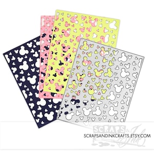 RANDOM MOUSE BACKGROUND Metal Cutting Die for Papercrafts, Cards, Scrapbooks, Planners, Gifts, Planners, Party & Home Décor- 21408