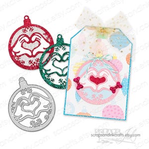 Fustella in metallo per decorazioni a forma di mani con guanto, per lavori di carta, album, biglietti, regali, etichette, agende, decorazioni fai da te per feste e casa - 20157