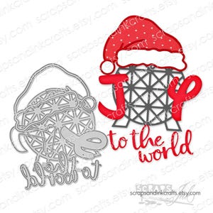 Juego de 5 troqueles de corte de metal HOLIDAY EPCOT para manualidades de papel, álbumes de recortes, tarjetas, regalos, fiestas y decoración del hogar con motivos navideños, 21440