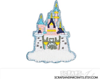 DISNEYLAND CASTLE Embroidered/Chenille Iron-On Patch for DIY Crafts, Clothing, Bags & Home Décor- 70139