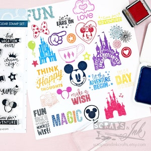 FACE TIME Disney-Inspired Clear Cling Mount Stamp Set for Papercrafts, Gifts, Party & Home Décor 60105 image 4