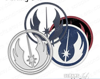 JEDI ORDER #2 Fustella in metallo per creazioni in carta, biglietti, regali, diari, etichette, decorazioni per feste e casa a tema Star Wars - 20388