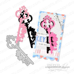 MINNIE KEY Metal Cutting Die for Papercrafts, Scrapbooks, Cards, Gifts, Planners, DiY Party & Home Décor- 20811