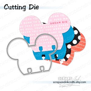 MOUSE MEMO DEX Stanzform aus Metall für Papierbastelarbeiten, Scrapbooks, Karten, Geschenke, Anhänger, Planer, DIY-Party- und Heimdekoration – 20357