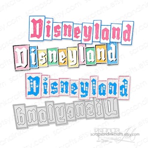 RETRO DISNEYLAND metalen snijmal voor papercrafts, plakboeken, kaarten, cadeaus, tags, planners, doe-het-zelf feest- en woondecoraties-21302