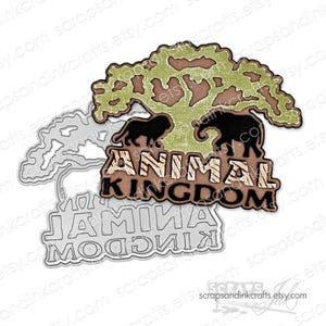 ANIMAL KINGDOM Set mit 2 Metall-Stanzformen für Papierbasteln, Scrapbooks, Karten, Geschenke, Planer, DiY Party & Home Décor - 21434