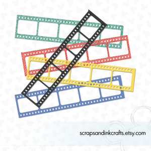 Troquel de corte de metal con forma de TIRA DE PELÍCULA para manualidades de papel, álbumes de recortes, tarjetas, regalos, etiquetas, planificadores, fiestas y decoración del hogar - 20703