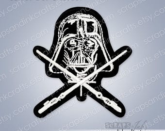 VADER & LIGHTSABERS Embroidered Iron-On Patch for Crafts, Hats, Gifts, Clothing, Backpacks, Jackets, Bags, Home Décor- 70550