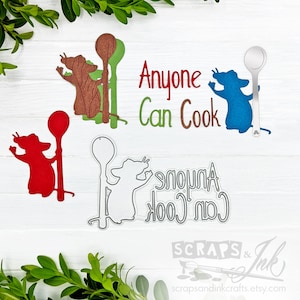 RATATOUILLE Metal Cutting Die for Papercrafts, Scrapbooks, Cards, Gifts, Journals, DiY Party & Home Décor- 20211