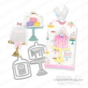 SOPORTE PARA TORTAS Juego de 8 troqueles de corte de metal para manualidades de papel, álbumes de recortes, tarjetas, regalos, diarios, fiestas de bricolaje y decoración del hogar - 20513