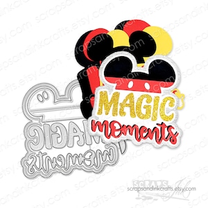 MAGIC MOMENTS Set van 7 metalen snijmallen voor papercrafts, kaarten, plakboeken, geschenken, planners, feest- en woondecoraties- 20366