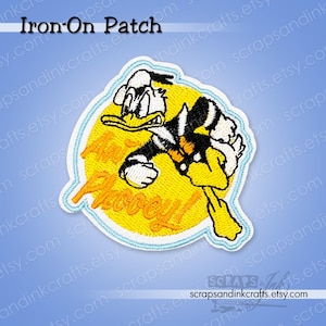 AH PHOOEY! DONALD Gestickter Aufnäher zum Aufbügeln für Kunsthandwerk, Hüte, Kleidung, Rucksäcke, Jacken, Taschen, Geschenke & Dekor- 70441