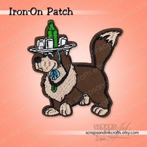 NURSERY NANA the St. Bernard From Peter Pan Embroidered Iron-On Patch for Crafts, Hats, Clothing, Backpacks, Jackets, Gifts & Décor- 70406
