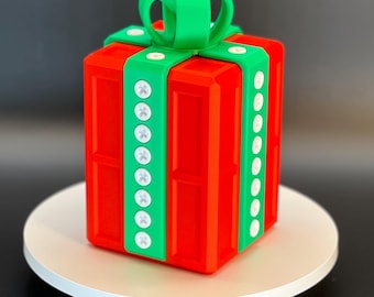 CUSTOM  LONG Annoying Gift Box - 3D Printed Funny Prank Surprise Box (36 SCREWS - 1 layer)