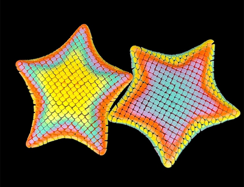 Articulated Starfish - Flexible Sensory Fidget - Relaxation Gift - 5 Inch Sensory Gift Summer Rainbow