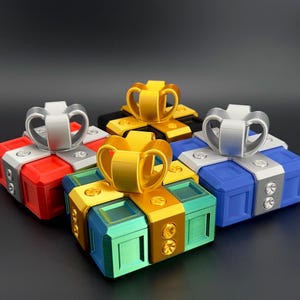 Mini Annoying Gift Box – 3D Printed Puzzle Prank Box for Money or Gift Cards (12 screws - 1 layer)