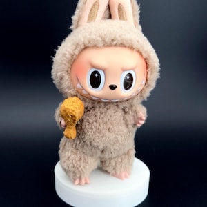 Accessories for Labubu – Fried Chicken Leg | Labubu Display Set|  (Toy NOT Included) - Fried Chicken Labubu Add on