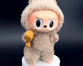 Accessories for Labubu – Fried Chicken Leg | Labubu Display Set|  (Toy NOT Included) - Fried Chicken Labubu Add on