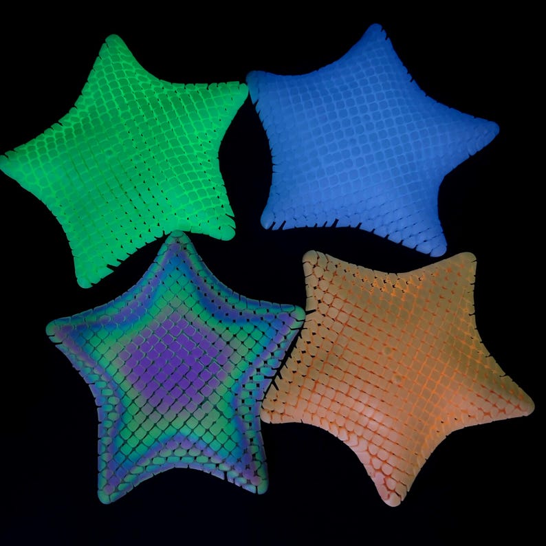 Articulated Starfish - Flexible Sensory Fidget - Relaxation Gift - 5 Inch Sensory Gift image 12
