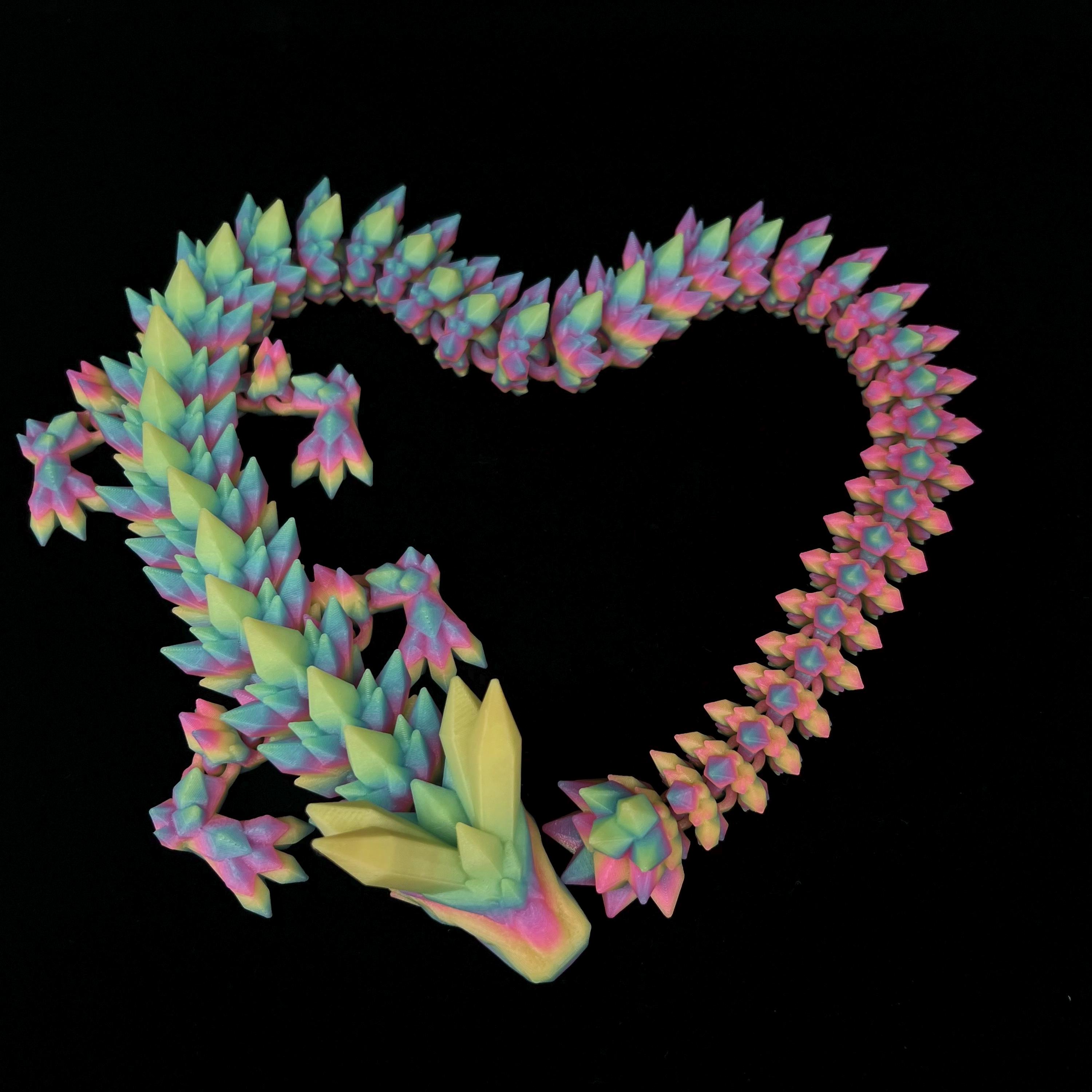 Glow in the Dark Dragon - Over 2 Feet Long! Viral Articulated 3D