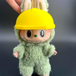 Accessories for Labubu – Construction Hard Hat - Yellow, Pink, Black Construction Hat - Labubu Outfit Construction Hard Helmet