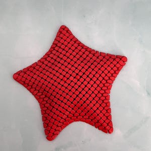 Articulated Starfish - Flexible Sensory Fidget - Relaxation Gift - 5 Inch Sensory Gift Red
