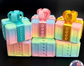 Annoying Gift Box – 3D Printed Puzzle Prank Box for Money or Gift Cards (20 screws - 1 layer)