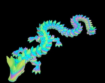 Glow in the Dark Dragon - Over 2 Feet Long! Viral Articulated 3D