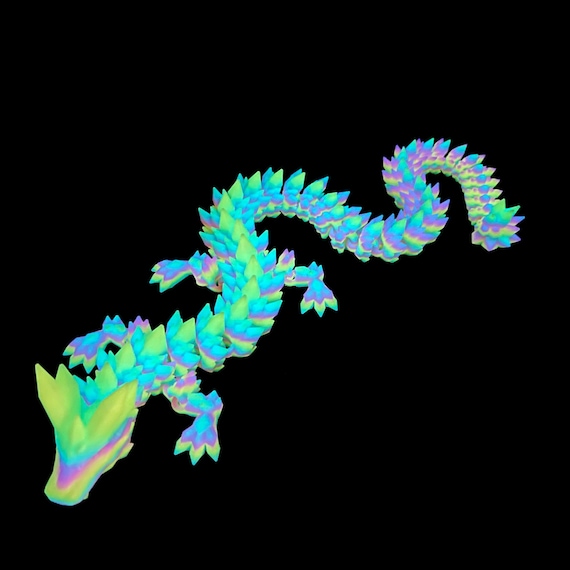 Glow in the Dark Dragon - Over 2 Feet Long! Viral Articulated 3D