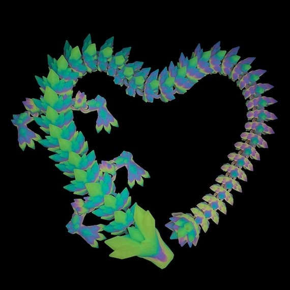 Glow in the Dark Dragon - Over 2 Feet Long! Viral Articulated 3D