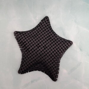 Articulated Starfish - Flexible Sensory Fidget - Relaxation Gift - 5 Inch Sensory Gift Black